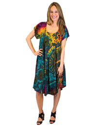 Uma Tie Dye Umbrella Dress