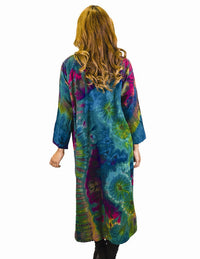 Tie Dye Button Front Cardigan