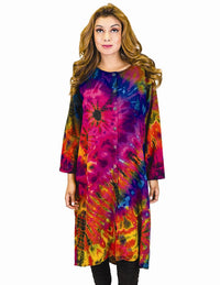 Tie Dye Button Front Cardigan