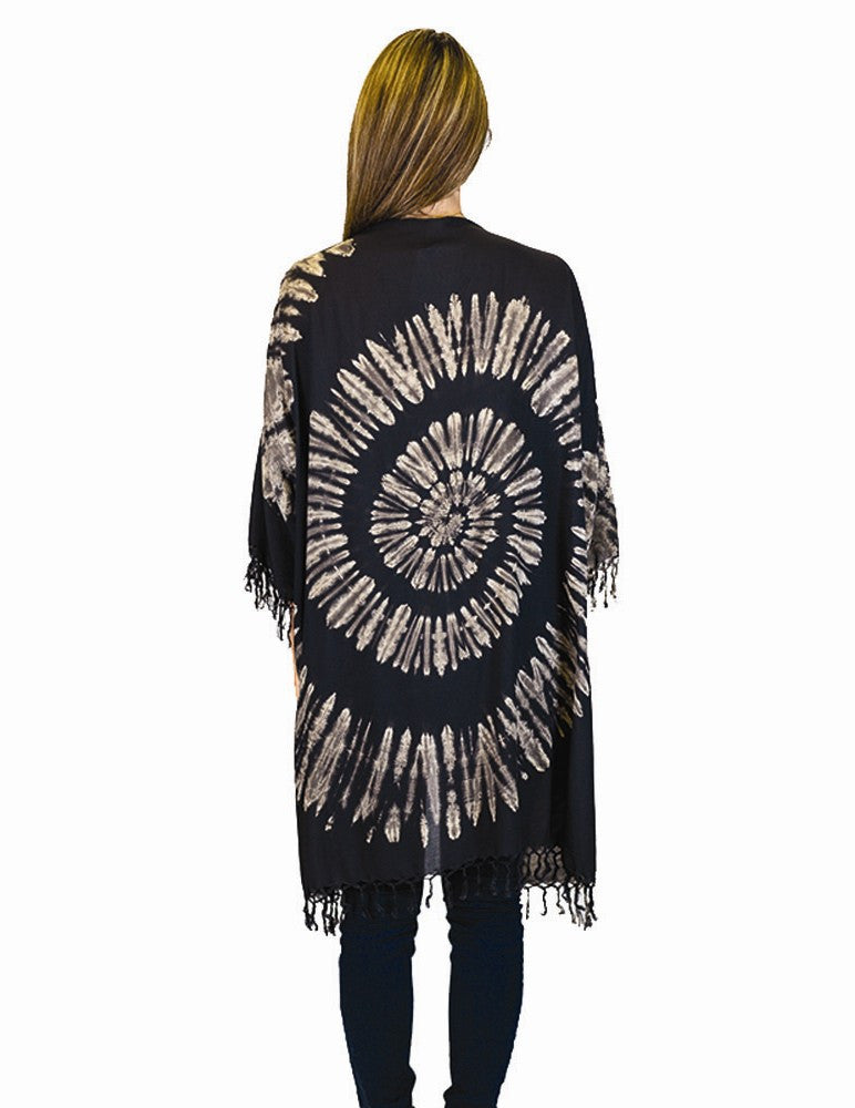 Tie Dye Fringe Duster