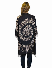 Tie Dye Fringe Duster