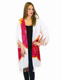 Tie Dye Fringe Duster