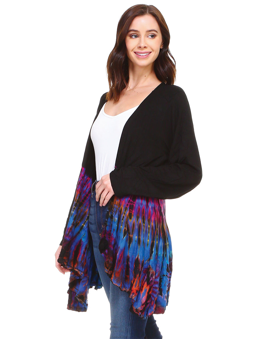 Blue Tie Dye Cardigan