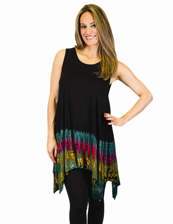 Tie-Dye Sharkbite Tunic Top