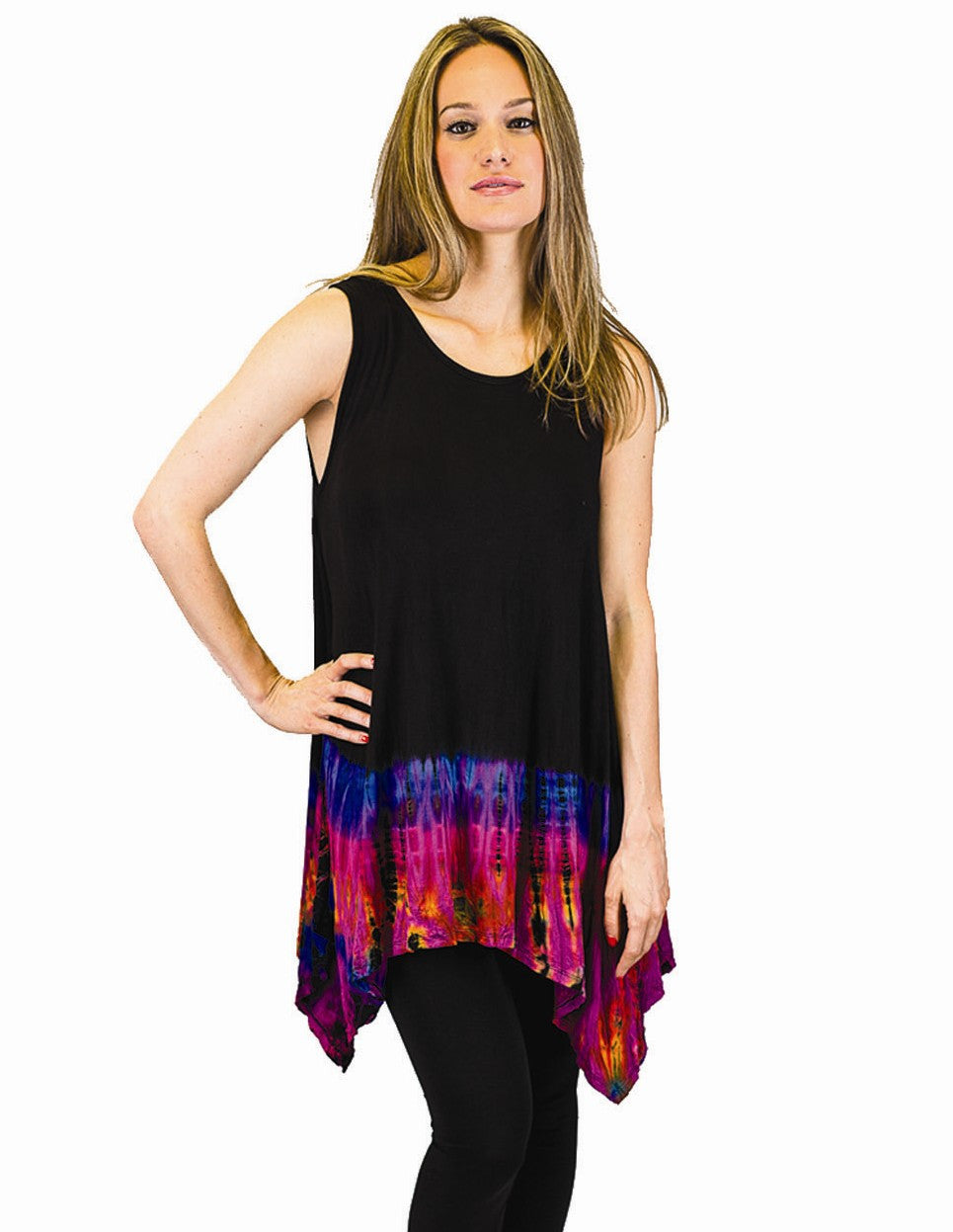 Tie-Dye Sharkbite Tunic Top