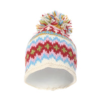 Patterned Pom Beanie