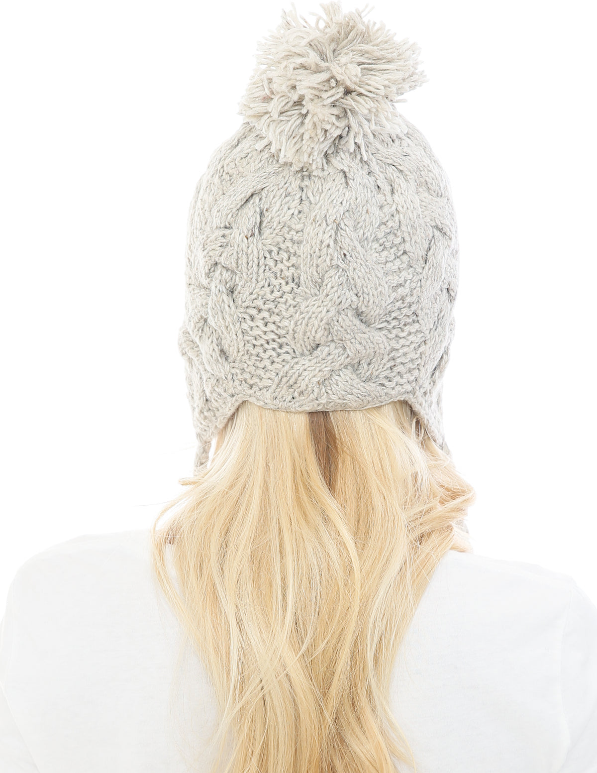 Cable Knit Pilot Hat