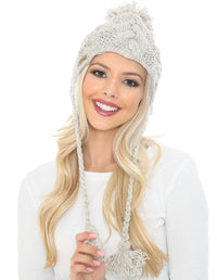 Cable Knit Pilot Hat