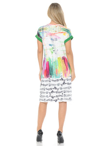 Watercolor Effect T-Shirt Dress