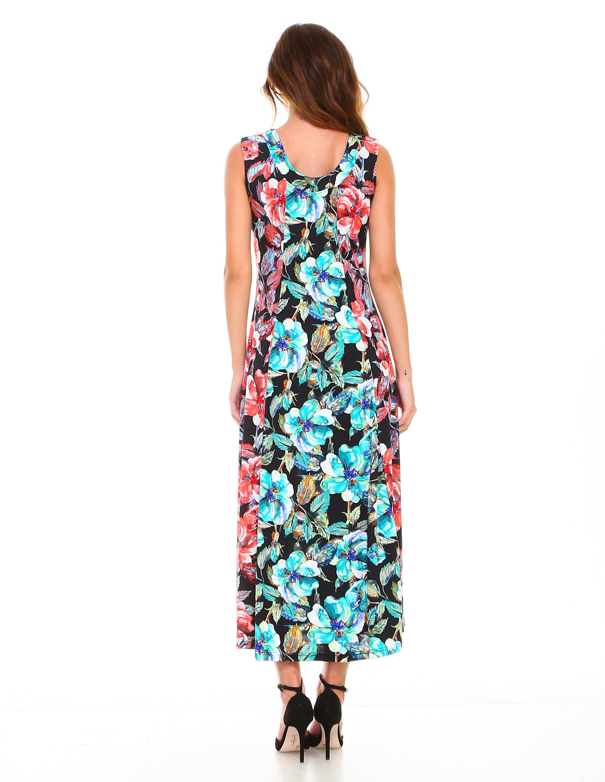 Floral A-Line Maxi Dress