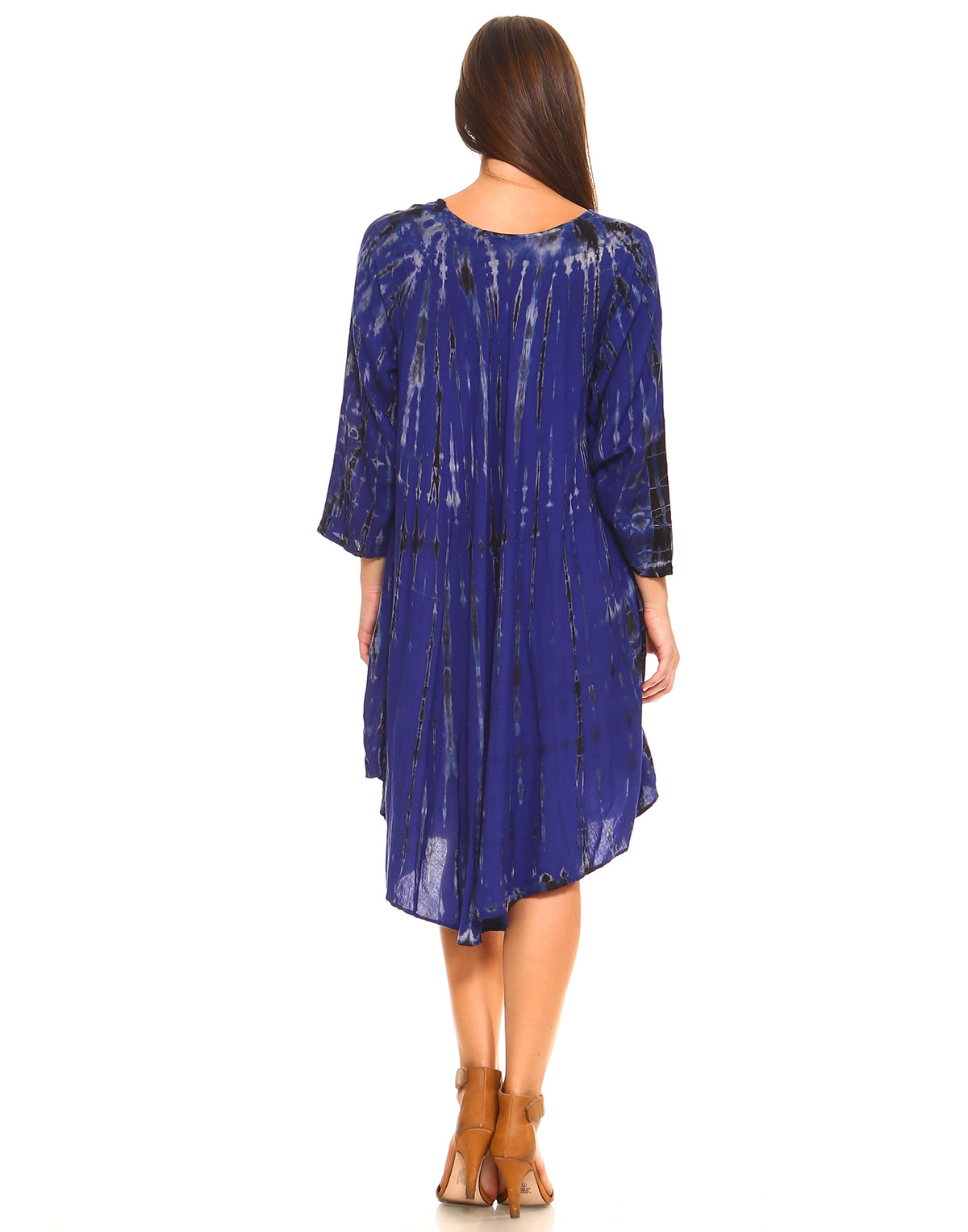 Full Sleeve Tie-Dye Umbrella Dress