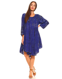 Full Sleeve Tie-Dye Umbrella Dress