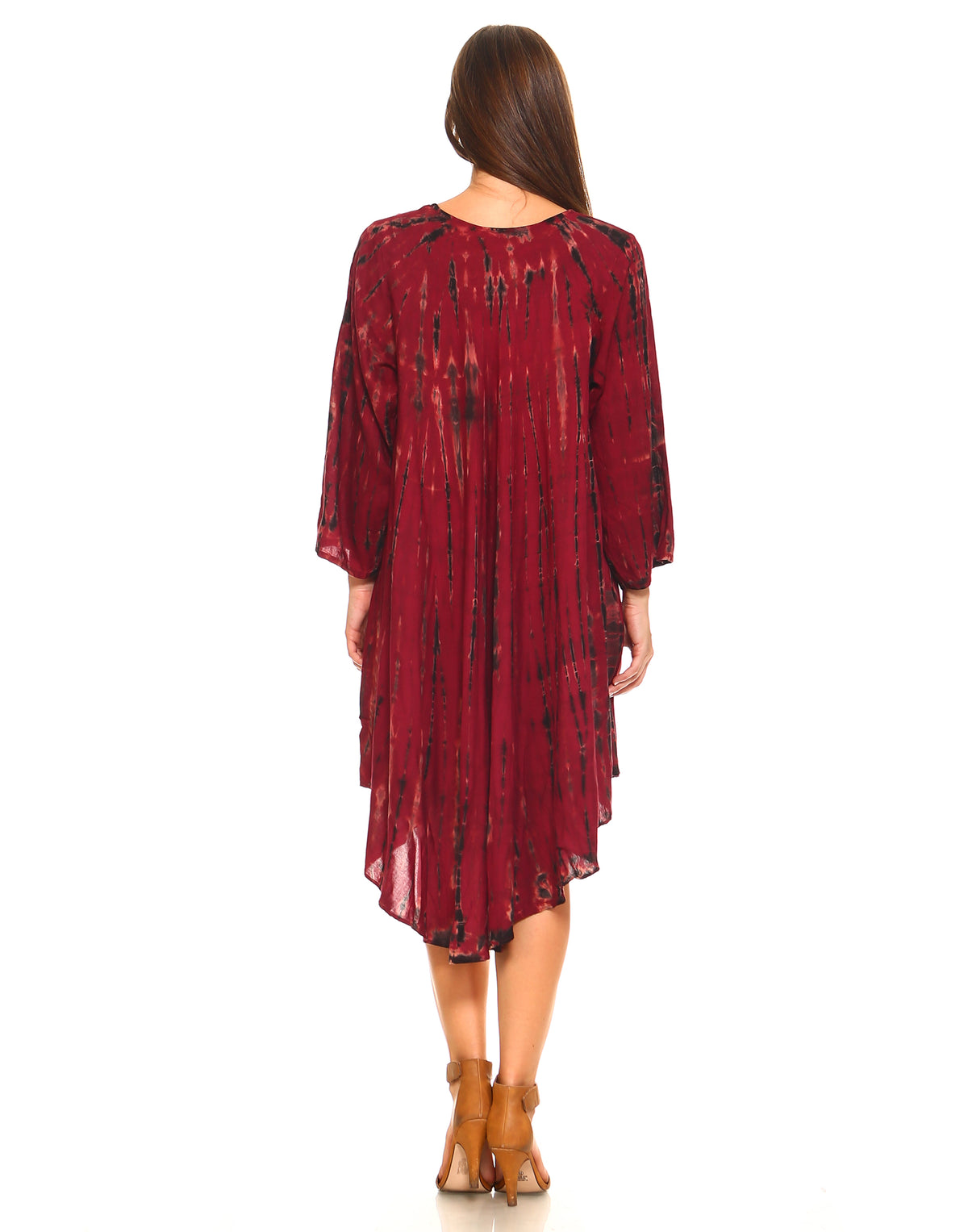 Full Sleeve Tie-Dye Umbrella Dress