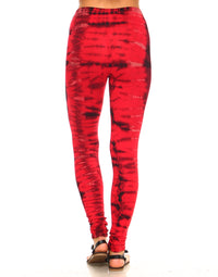 Red Tie Dye Leggings