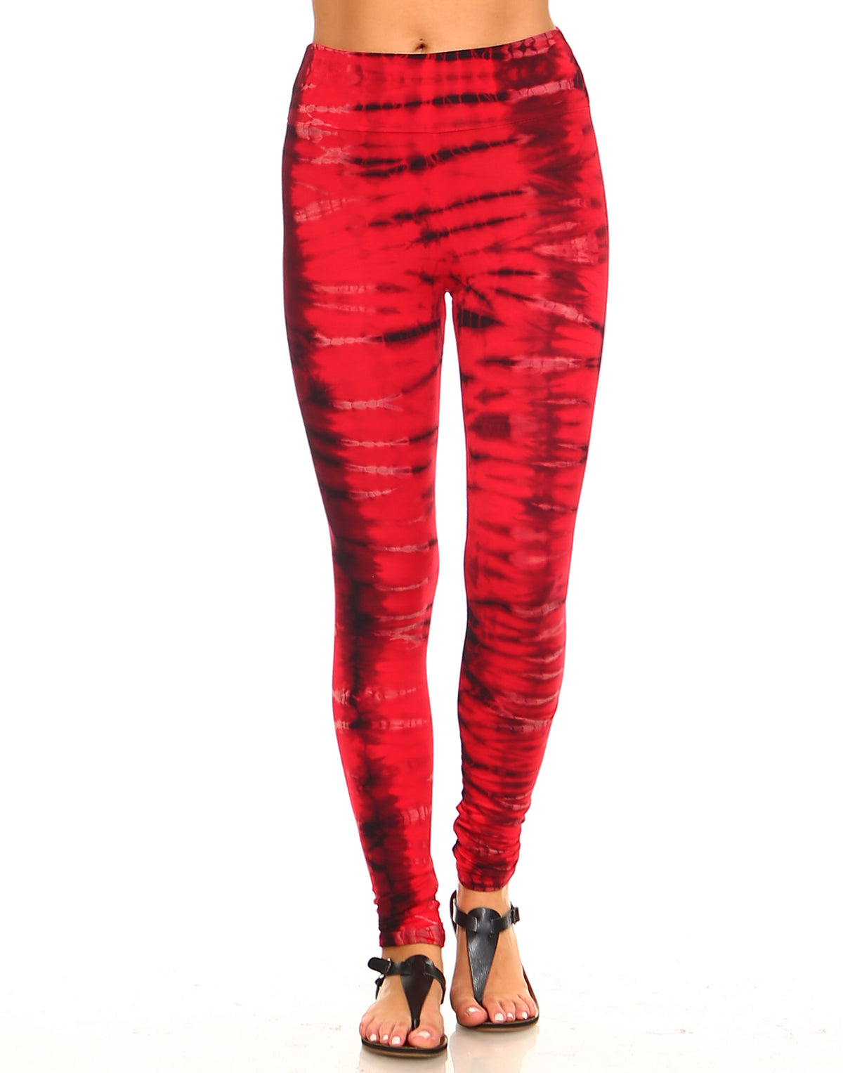 Red Tie Dye Leggings