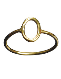 Thin Karma Circle Metal Ring