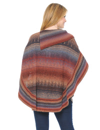 Palila Button Detail Poncho