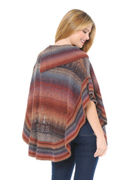 Palila Button Detail Poncho