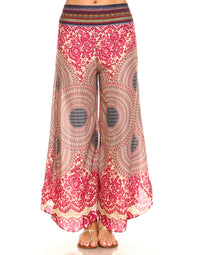 Sun Burst Print Palazzo Pants