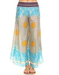 Sun Burst Print Palazzo Pants