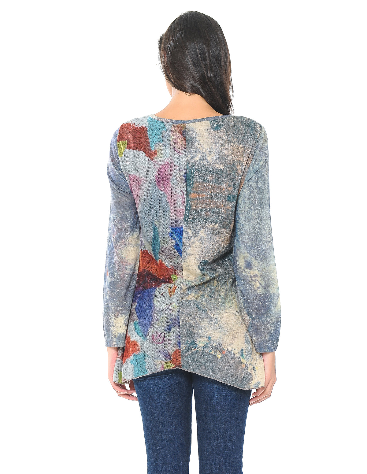 Palila Watercolor Mixed Patches Top