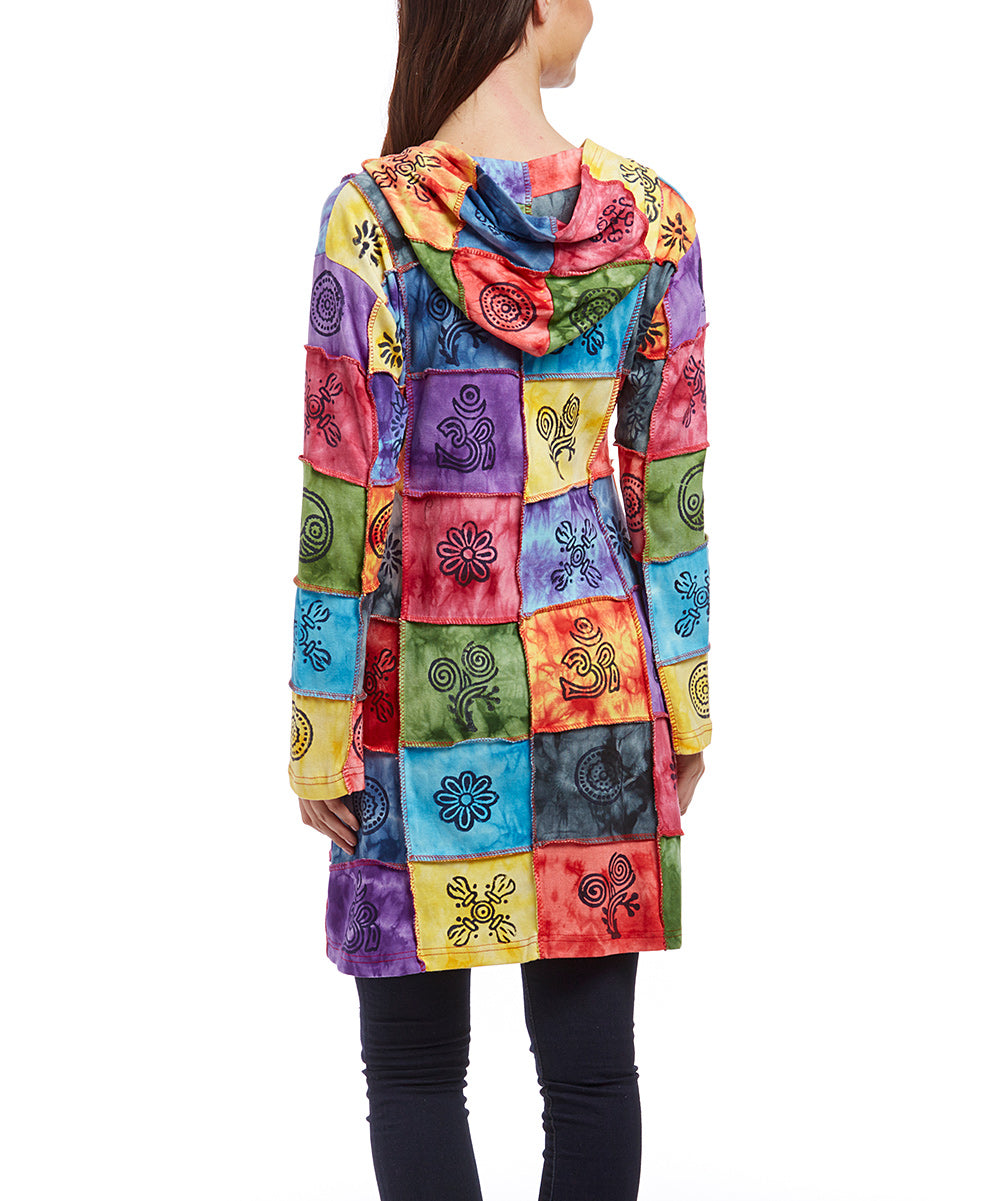 The Collection Royal Bright Patches Long Hooded Jacket