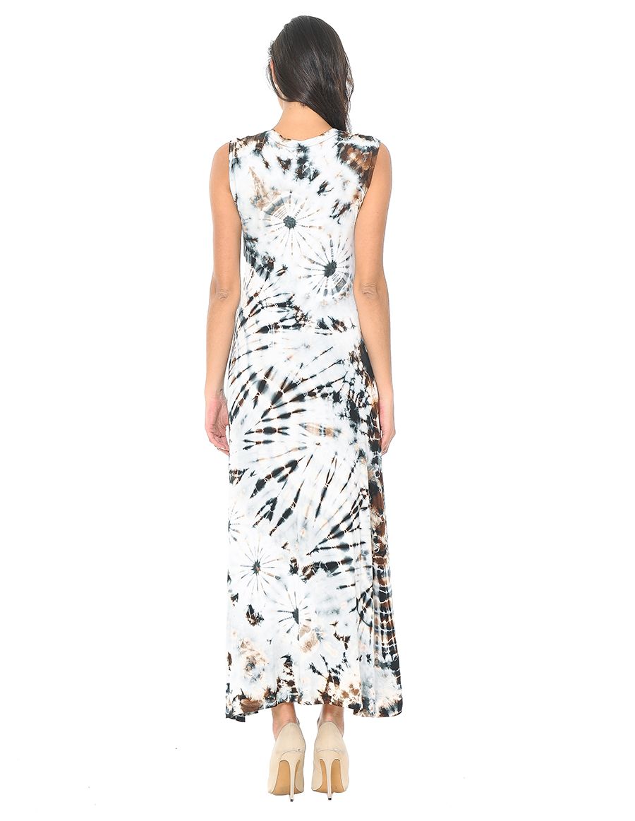 White Tie Dye Maxi Dress