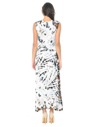 White Tie Dye Maxi Dress