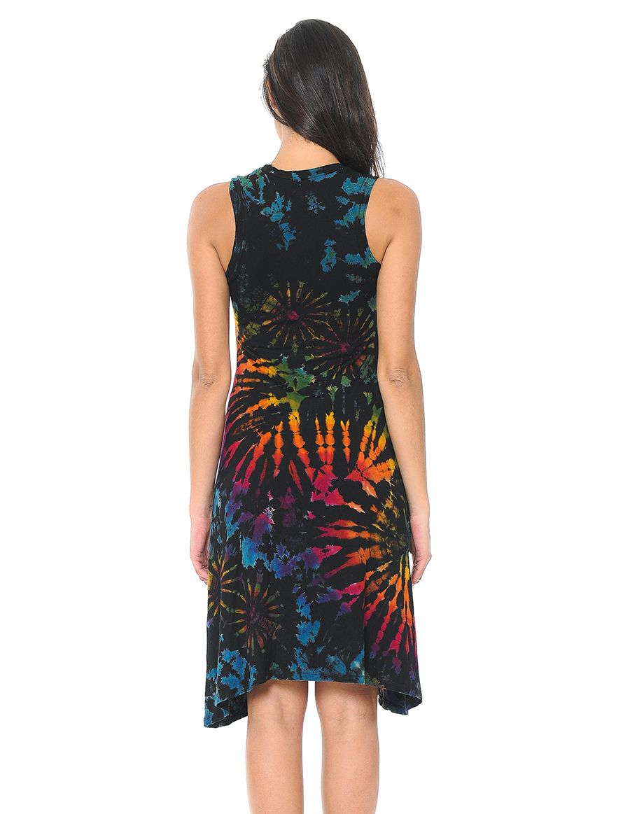 Mudmee Sleeveless Tie Dye Dress