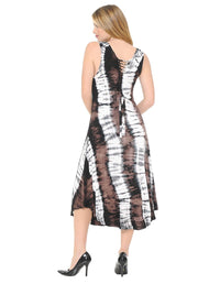 White Waves Tie Dye Dress