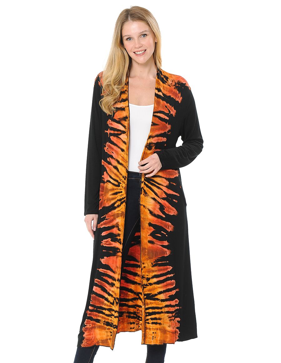 Sun Flames Tie Dye Duster