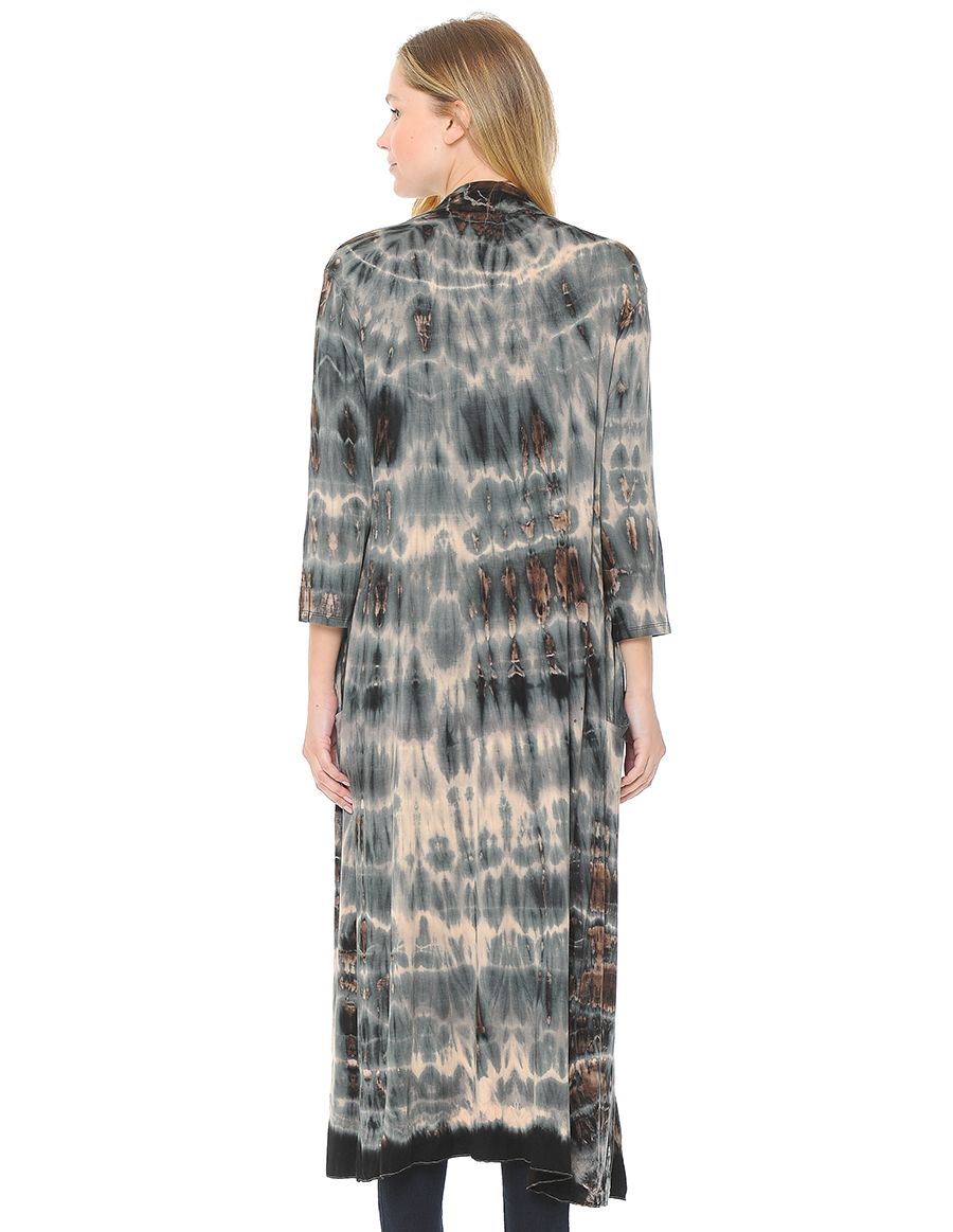 Grey Tie Dye Duster