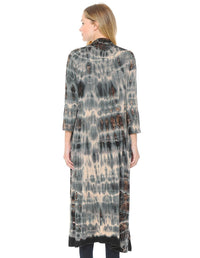Grey Tie Dye Duster