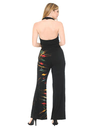 Halter  Top Tie Dye Jumpsuit