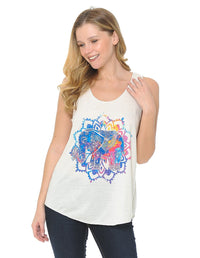 Mandala Elephant Splash Tank